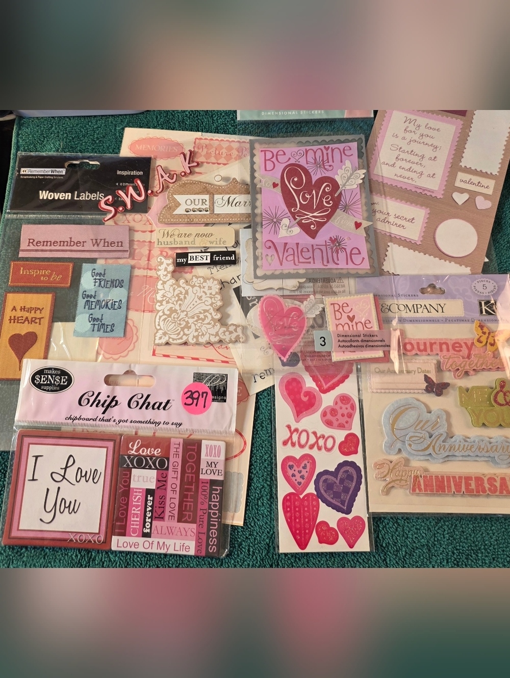 Assorted Love And Wedding Themed Stickers